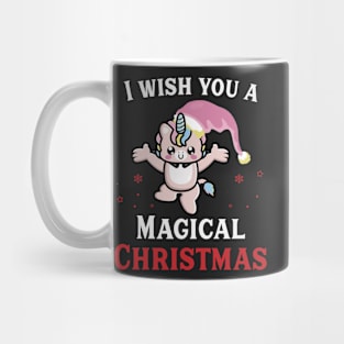 I Wish You a Magical Christmas Sweet Unicorn Mug